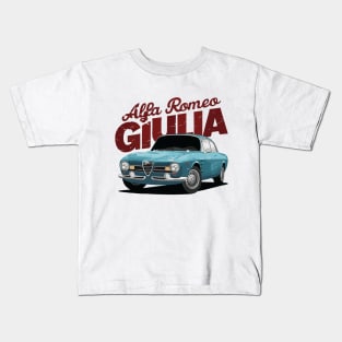 Alfa Romeo Giulia Vintage Car Kids T-Shirt